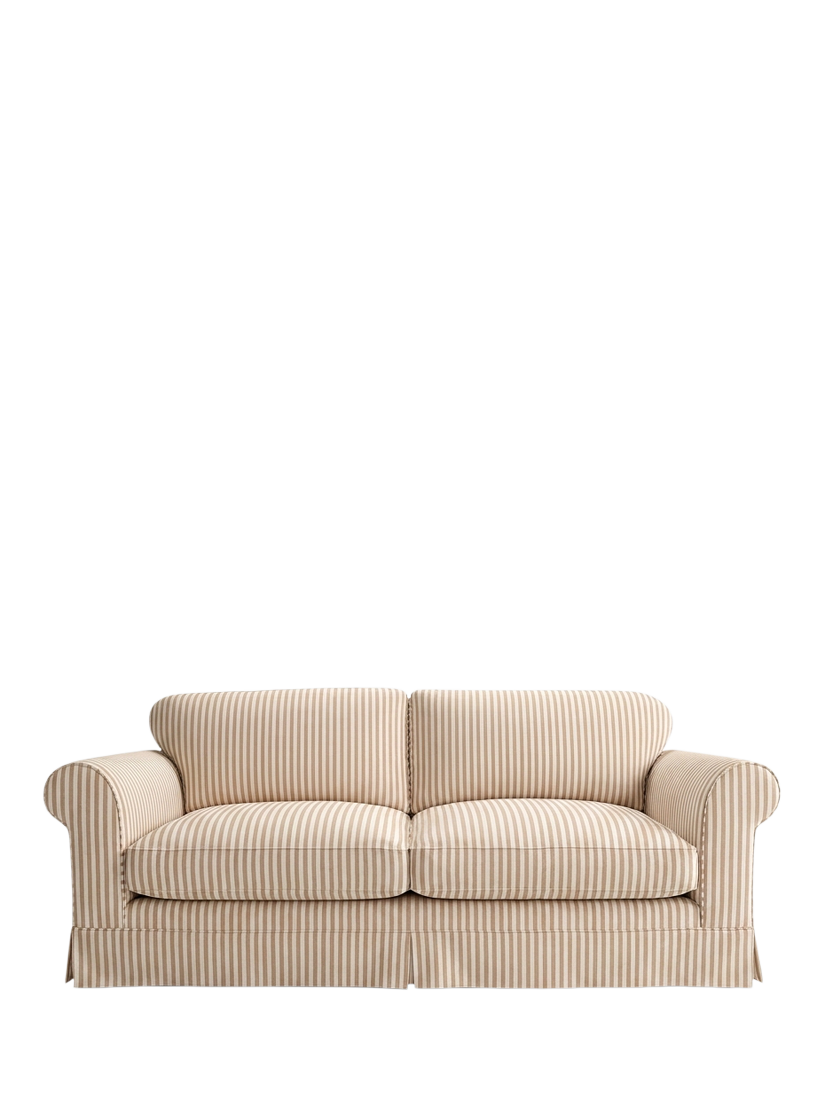 Salthrop Range, John Lewis x Sophie Conran Salthrop Large 3 Seater Sofa, Quill Stripe Natural