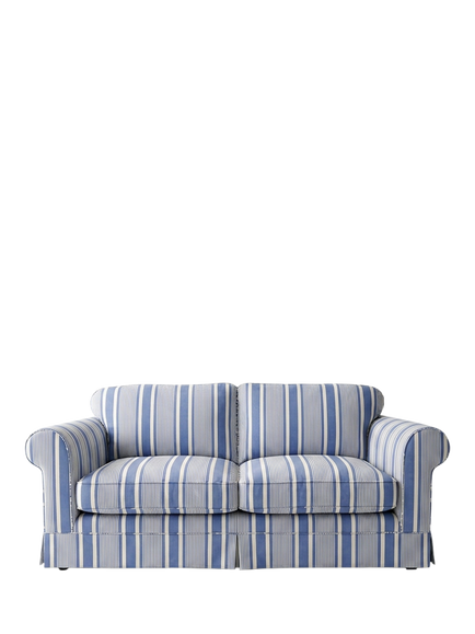John Lewis x Sophie Conran Salthrop Medium 2 Seater Sofa, Deauville Stripe Cornish Blue