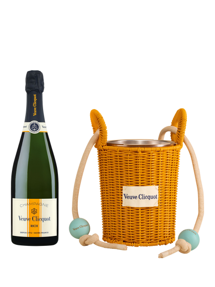 Veuve Clicquot Yellow Label Brut Champagne with Ice Bucket, 75cl, Multi