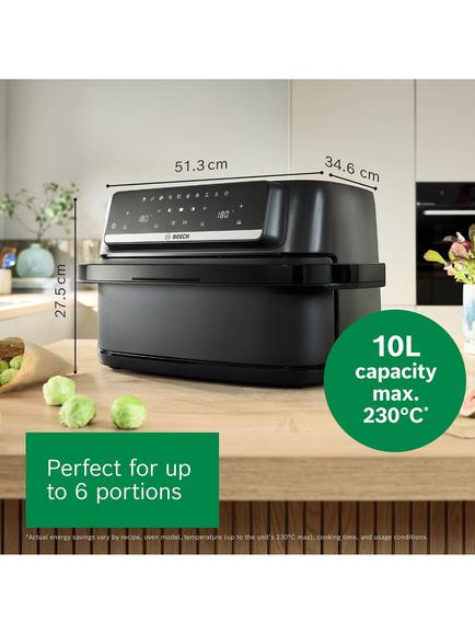 Bosch Series 4 MAFD490B7G Double-Flex Drawer Air Fryer, Black - view 2, Black