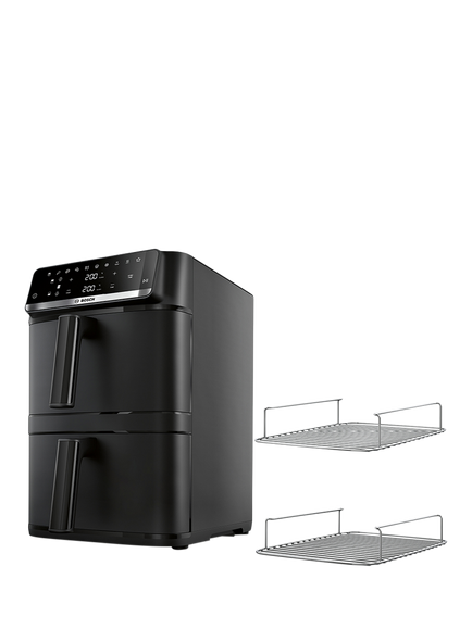 Bosch Series 6 MAFD661B4G Double-Stack Drawer Air Fryer, Black, Black