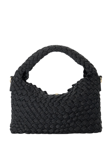 Dune London Dinkydeliberate Small Woven Grab Bag, Black - view 2, Black