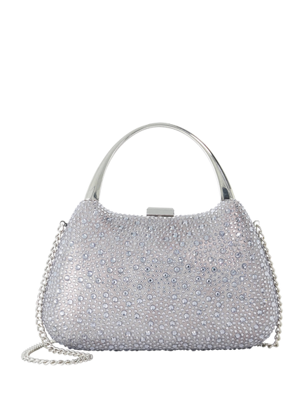 Dune London Dune Beamings Embellished Clutch Bag, Grey