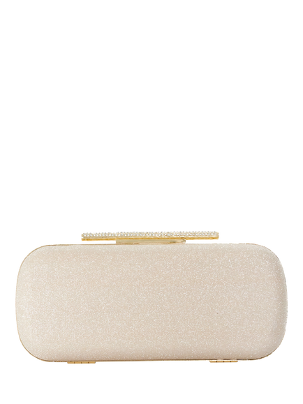 Dune London Body Structured Chain Strap Clutch Bag, Gold - view 2, Gold