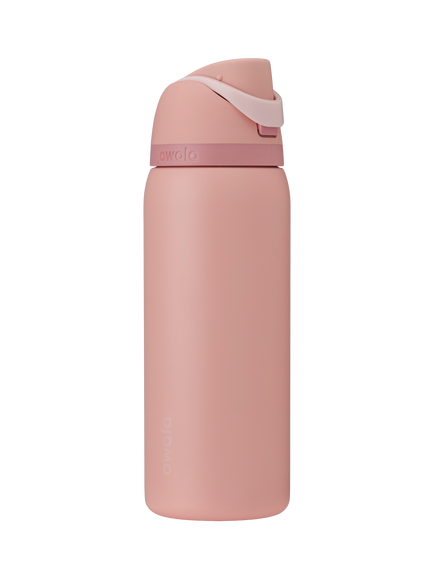 Owala FreeSip Leak-Proof Stainless Steel Drinks Bottle, 909ml, Rose Quartz, Rose Quartz