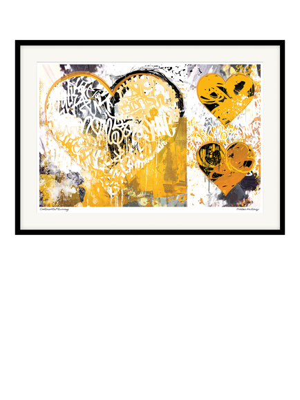 John Lewis Porter Hastings 'Continental Rummy' Framed Print & Mount, 53 x 73cm, Yellow, Multi