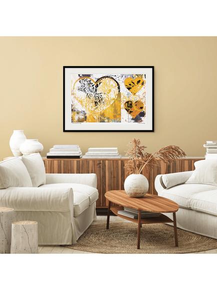 John Lewis Porter Hastings 'Continental Rummy' Framed Print & Mount, 53 x 73cm, Yellow - view 2, Multi