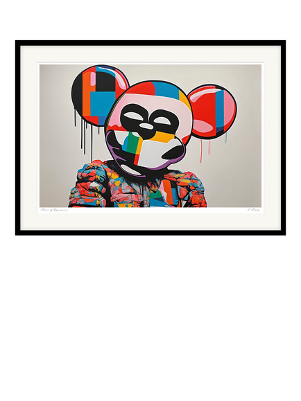 John Lewis George Rosaly 'Mosaic of Expressions' Framed Print & Mount, 53 x 73cm, Multi, Multi