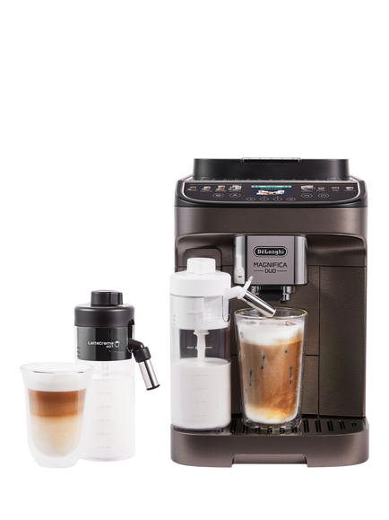 De’Longhi Magnifica Duo Automatic Bean to Cup Coffee Machine, Titanium, Titanium