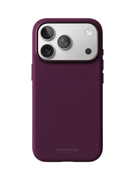 Vonmählen Soft Silicone Case 2 for iPhone 18 Pro, Burgundy