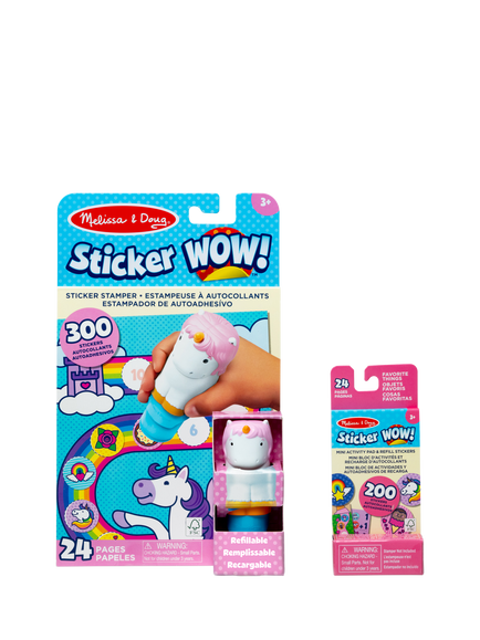 Melissa & Doug Sticker WOW Unicorn Bundle - view 2, Multi