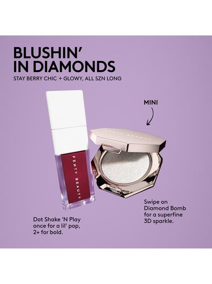 Fenty Beauty Blushin' In Diamonds 2 Piece Highlighter and Liquid Blush Gift Set - view 2, 