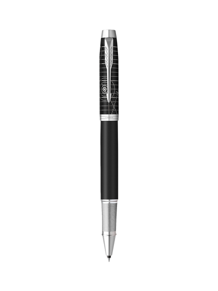 PARKER Legacy of Flight Rollerball Pen, Black/Silver, Multi