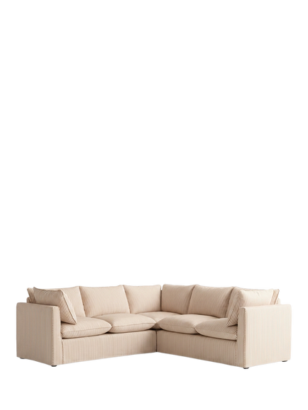 John Lewis x Sophie Conran Cocobella 5 Seater Corner Sofa, Quill Stripe Natural