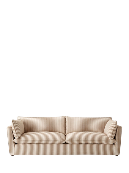 John Lewis x Sophie Conran Cocobella Grand 4 Seater Sofa, Quill Stripe Natural