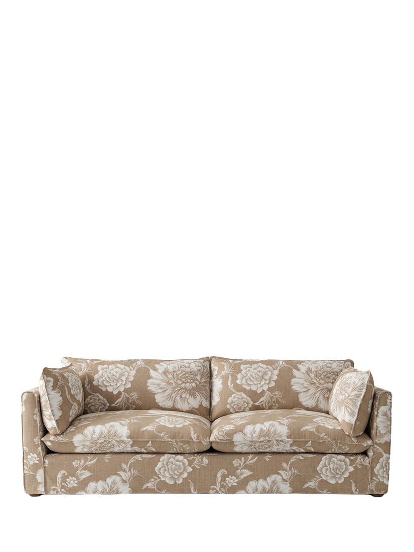 Cocobella Range, John Lewis x Sophie Conran Cocobella Large 3 Seater Sofa, Suzy Floral Natural