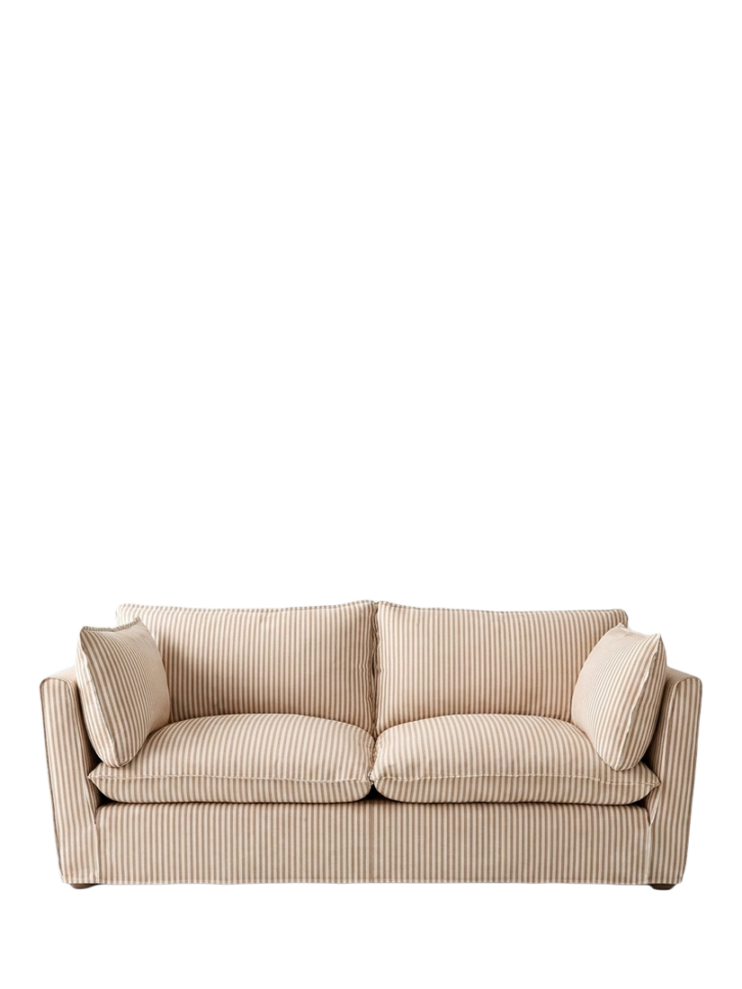 Cocobella Range, John Lewis x Sophie Conran Cocobella Medium 2 Seater Sofa, Quill Stripe Natural