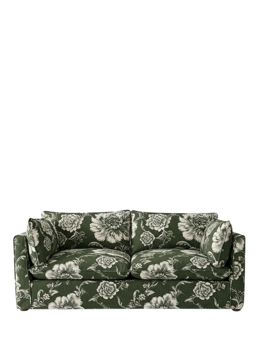 Cocobella Range, John Lewis x Sophie Conran Cocobella Medium 2 Seater Sofa, Suzy Floral Olive