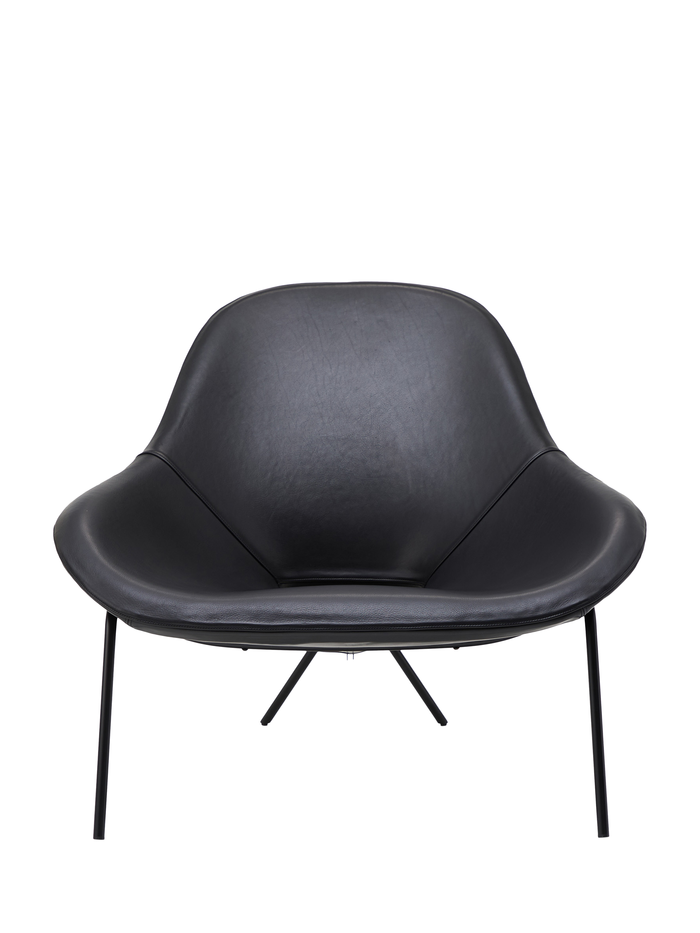 Conran Range, The Conran Shop Magnus Long Cross Leg Lounge Chair, Black Ink