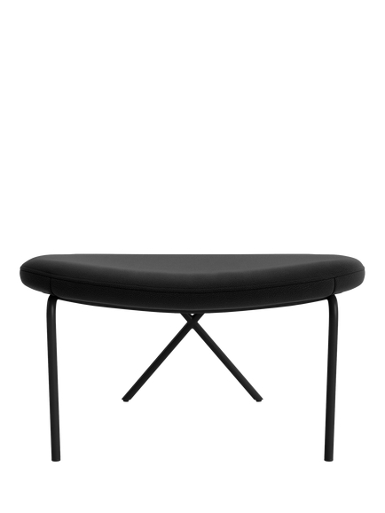The Conran Shop Magnus Long Cross Leg Ottoman, Black Ink, Black Ink
