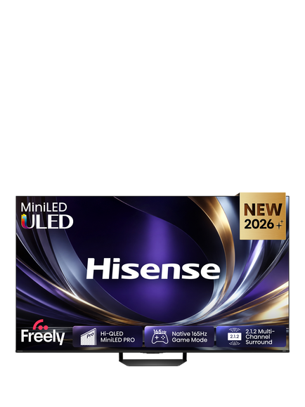 Hisense 65U7STUK PRO (2026) ULED MiniLED HDR 4K Ultra HD Smart AI TV, 65 inch with Dolby Atmos, Charcoal Grey, Charcoal Grey