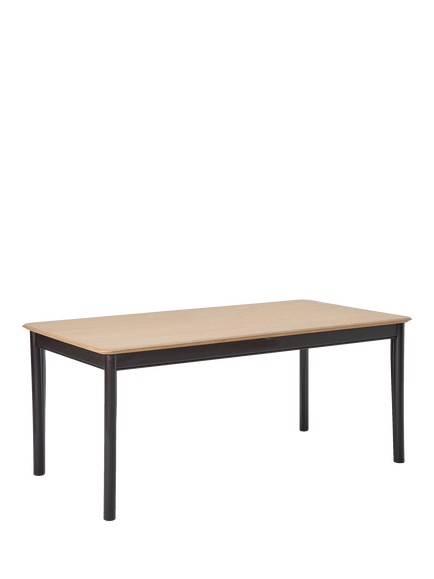 John Lewis OUTLET Stanton Extending Dining Table, Like New, Oak/Black, Oak/Black