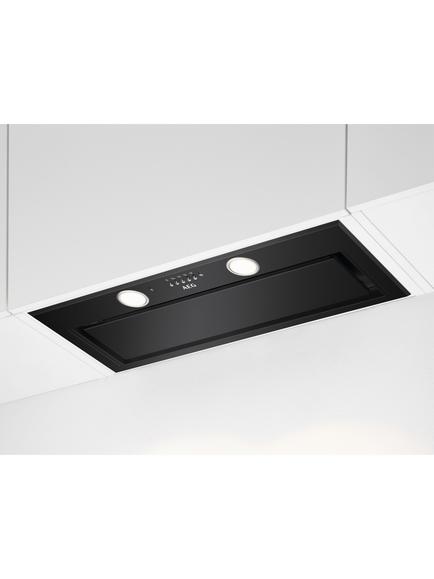 AEG OUTLET DGE5861HB Canopy Cooker Hood, Like New, Matt Black Painted, Matt Black Painted