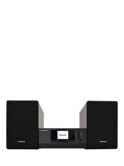 Panasonic SC-PMX112 DAB+/FM/Internet Radio & CD Bluetooth Wi-Fi Micro System, Black, Black