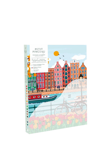 La Petite Épicerie Amsterdam Poster Paint by Numbers Kit, Multi