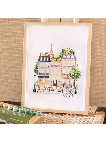 La Petite Épicerie Paris Poster Paint by Numbers Kit - view 2, Multi