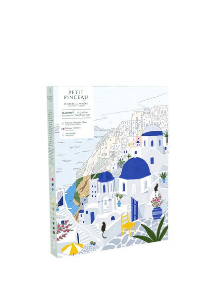 La Petite Épicerie Santorini Poster Paint by Numbers Kit, Multi