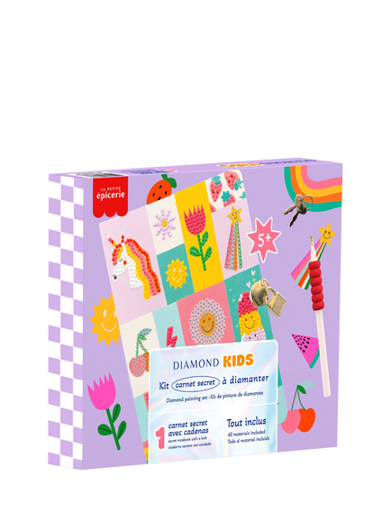 La Petite Épicerie Diamond Painting Secret Notebook Kit, Multi