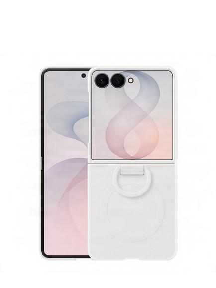 Samsung Silicone Ring Magnet Case for Galaxy Z Flip8, Cream