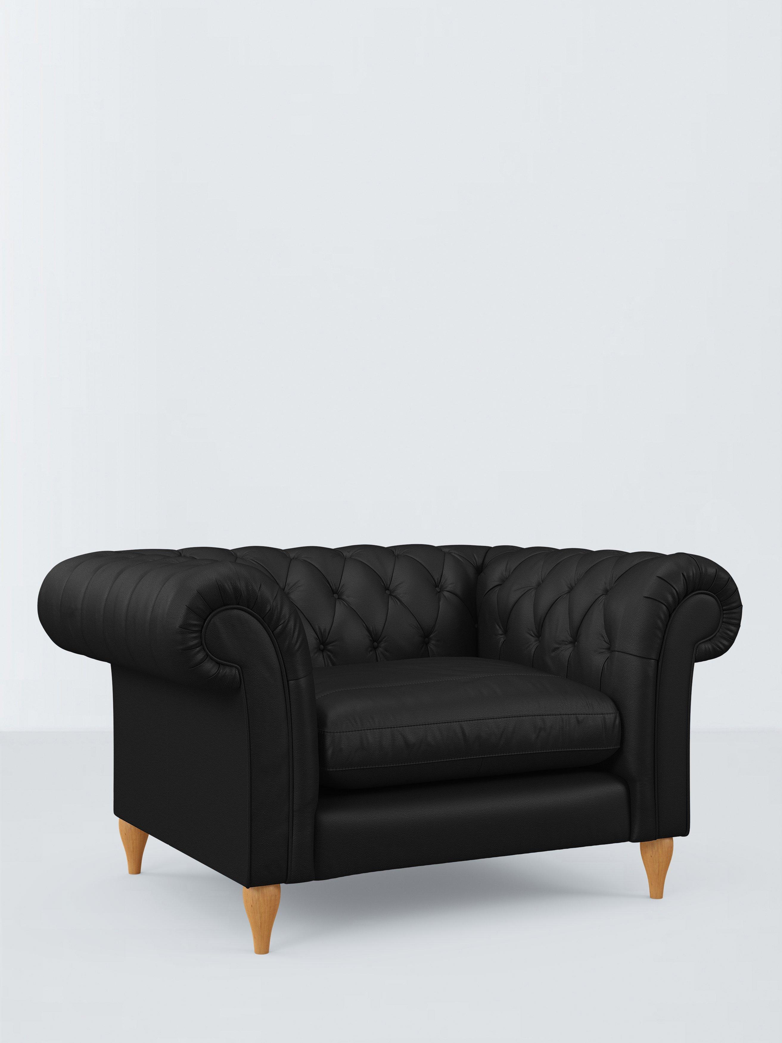 Winchester Range, John Lewis Winchester Leather Snuggler, Light Leg, Matt Black