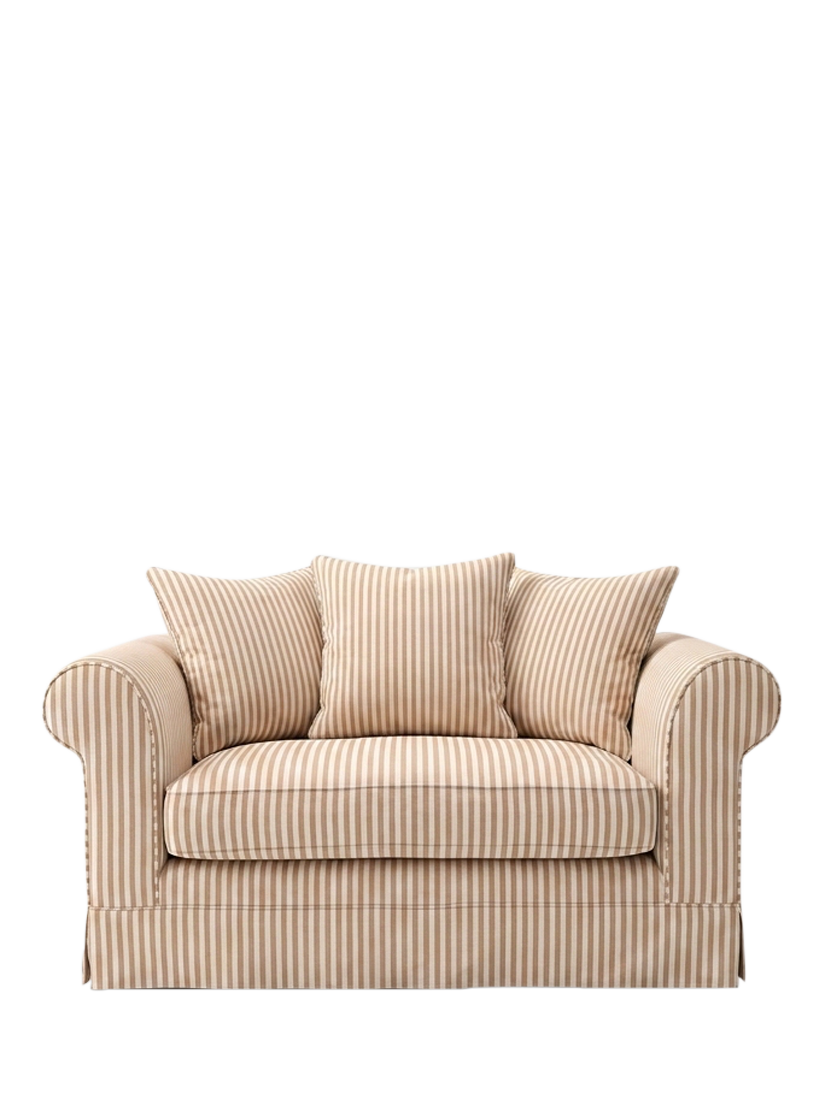 Salthrop Range, John Lewis x Sophie Conran Salthrop Small 2 Seater Sofa, Quill Stripe Natural