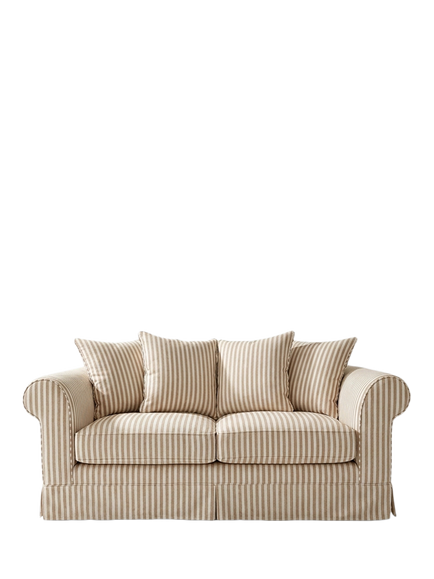 John Lewis x Sophie Conran Salthrop Medium 2 Seater Sofa, Quill Stripe Natural