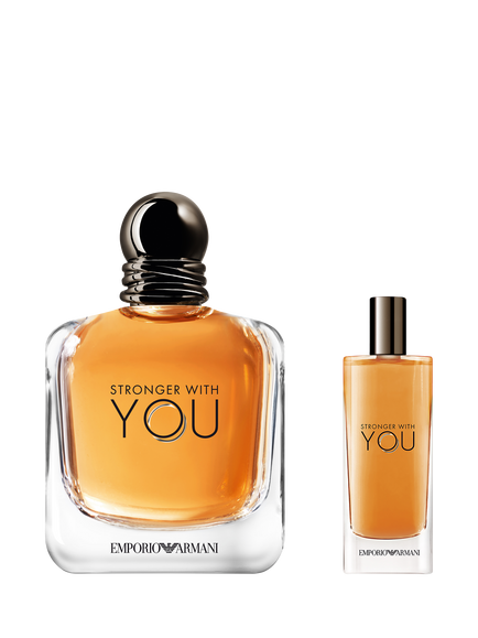 Emporio Armani Stronger With You For Men Eau de Toilette 100ml Holiday Fragrance Gift Set - view 2, N/A (coffret)