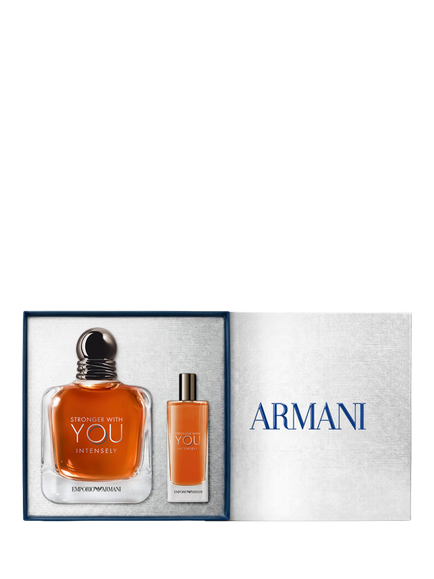 Emporio Armani Stronger With You For Men Intensely Eau de Parfum 100ml Holiday Fragrance Gift Set - view 2, N/A (coffret)
