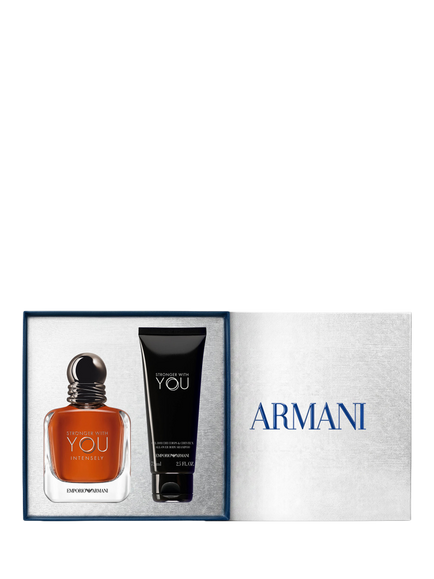 Emporio Armani Stronger With You For Men Intensely Eau de Parfum 50ml Holiday Fragrance Gift Set - view 2, N/A (coffret)