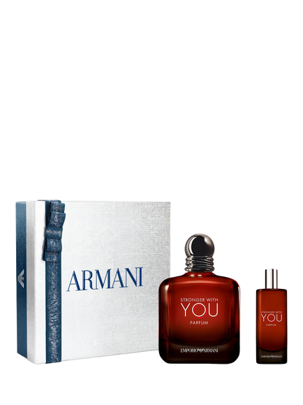 Emporio Armani Stronger With You For Men Parfum 100ml Holiday Fragrance Gift Set, N/A (coffret)