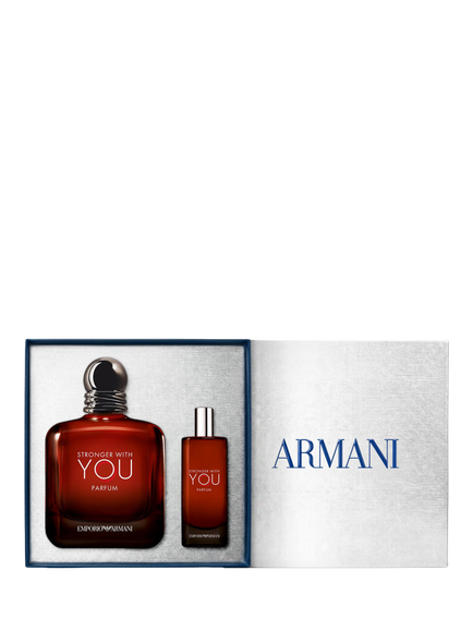 Emporio Armani Stronger With You For Men Parfum 100ml Holiday Fragrance Gift Set - view 2, N/A (coffret)