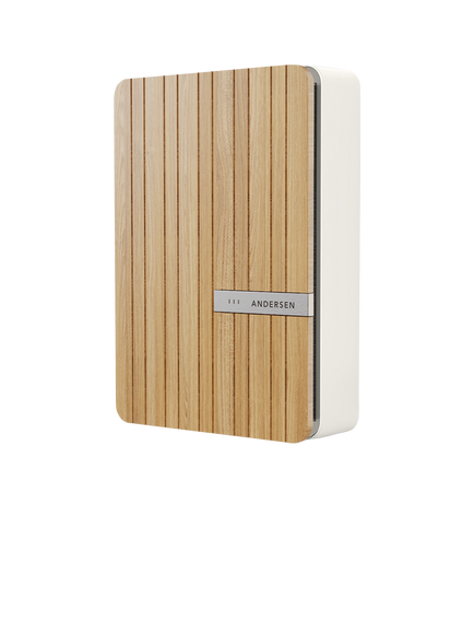 Andersen A2 7kW Tethered Electric Vehicle Charging Cable with Premium Installation, 8.5m, Cotswold Oak Front