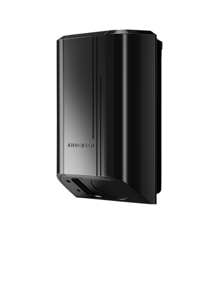 Andersen Quartz 7kW Socketed/Untethered Electric Vehicle Charger with Standard Installation, Midnight Black