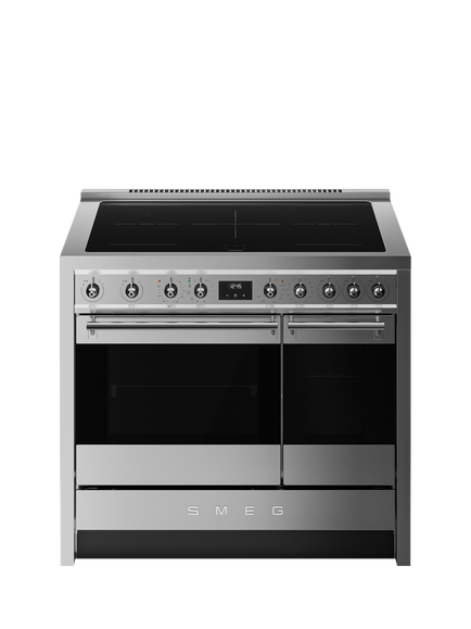 Smeg Opera Classic A10I002PTX 100cm Electric Range Cooker with Induction Hob, Stainless Steel, Stainless Steel