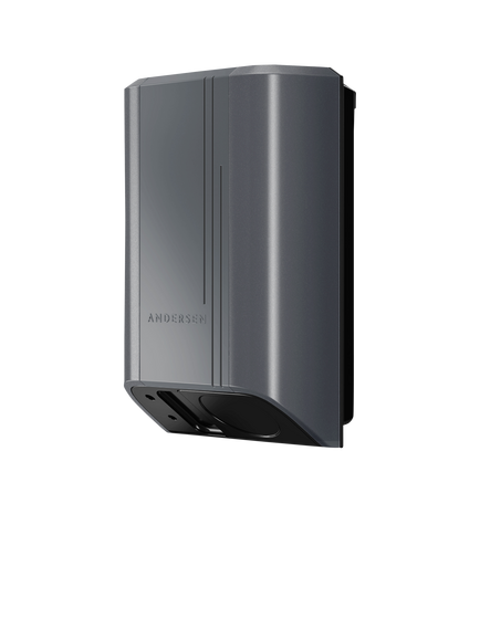 Andersen Quartz 7kW Socketed/Untethered Electric Vehicle Charger with Standard Installation, Cheltenham Graphite