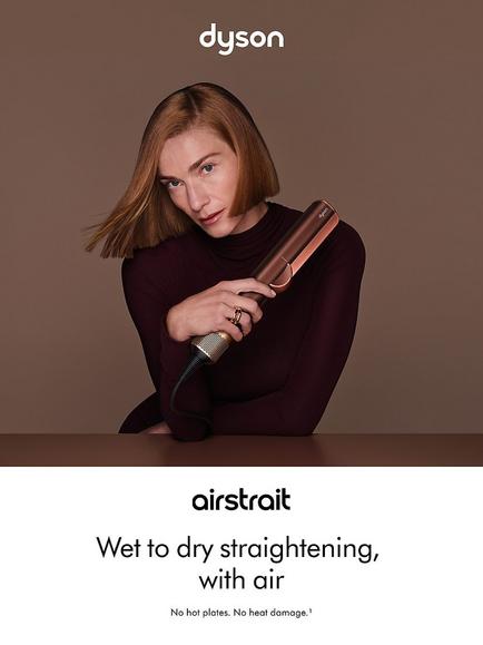 Dyson Airstrait Dryer and Straightener Hair Styler, Plum - view 2, Plum