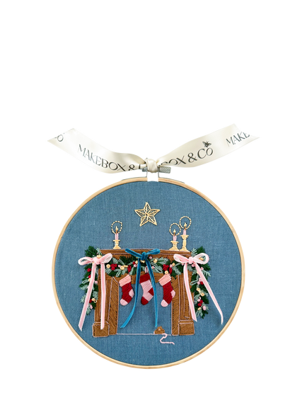MakeBox & Co. Fireside Embroidery Kit, Multi