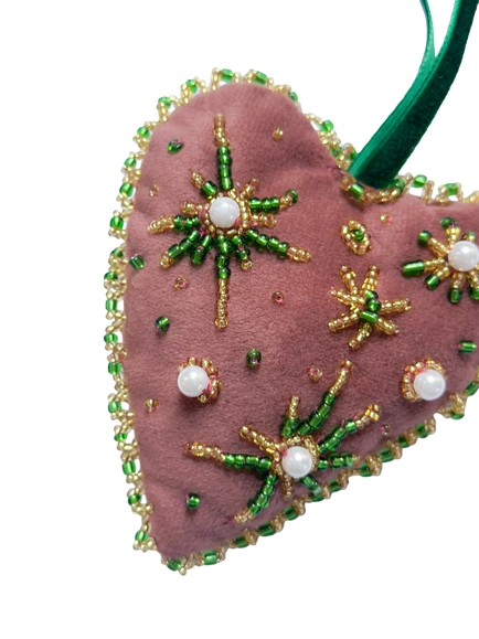 MakeBox & Co Luxury Beaded Velvet Heart Kit - view 2, Multi