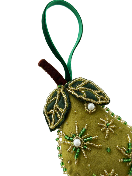 MakeBox & Co Luxury Beaded Velvet Pear Kit - view 2, Multi