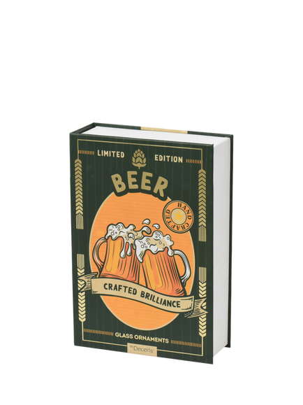 Kaemingk Boxed Beer Baubles, Set of 6, Multi